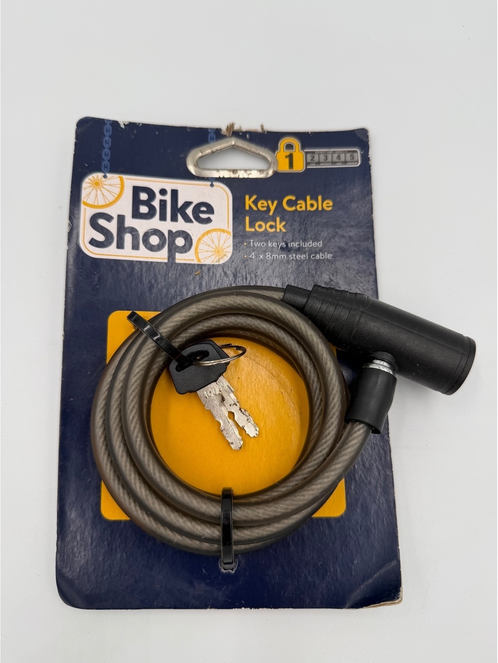 New Bike Shop Key Cable Lock